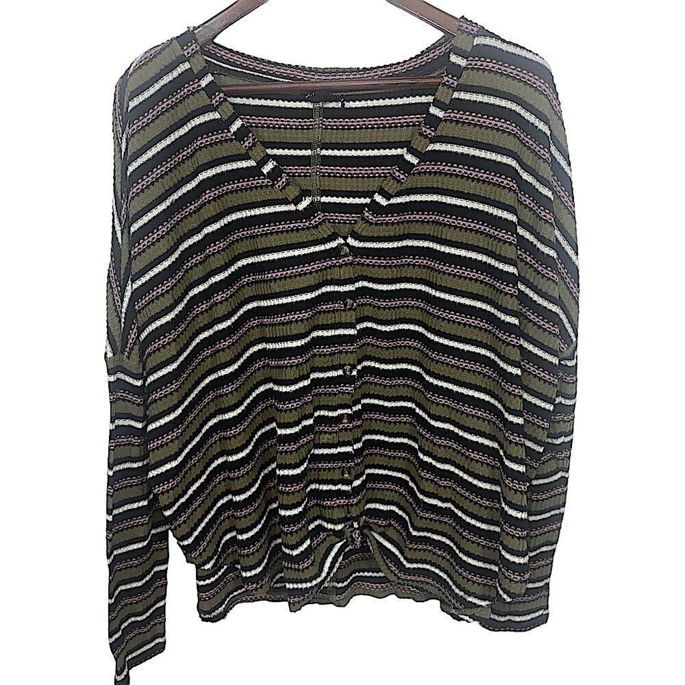Urban Outfitters Out from Under Green Striped Sweater